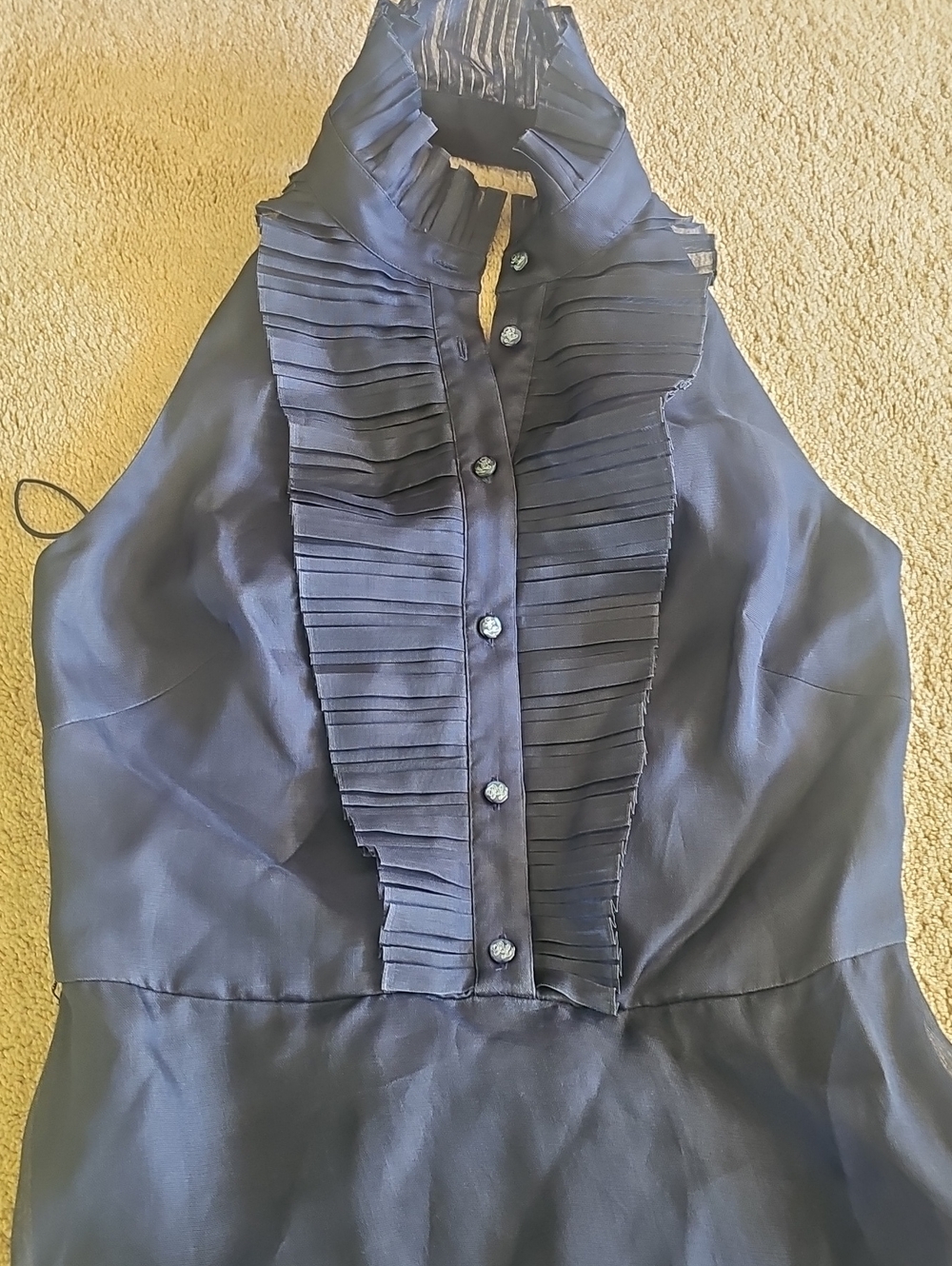 Ralph Lauren Navy Halter Maxi Dress - Picture 5 of 12